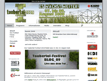 Tablet Screenshot of 2009.taubertal-festival.de